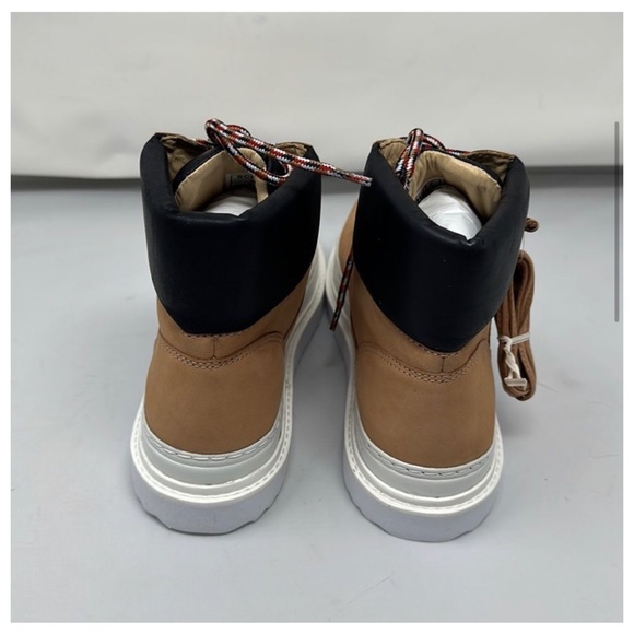 Schutz Marla Honey Beige/Black Suede Platform combat Boots Sz 9 NIB! - Picture 8 of 12